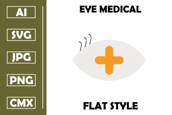 Eye Medical Vector Flat Icon Design