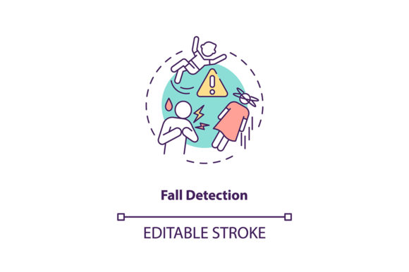Fall Detection Concept Icon