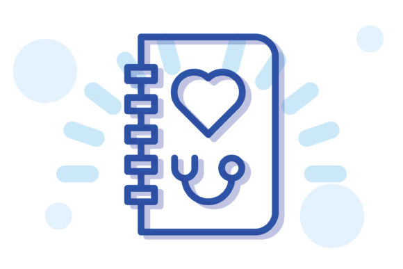 Healthcare Icon Medical Book Graphics and Icons