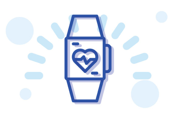 Healthcare Icon Smartwatch: Graphics and Icons for Modern Design