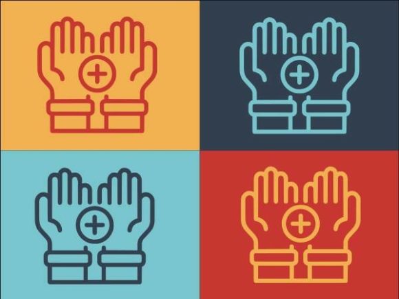Medical Hands Care Graphics and Logos