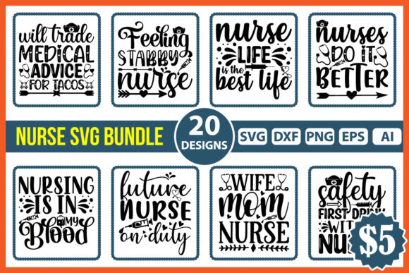 Nurse SVG Bundle Vol 2