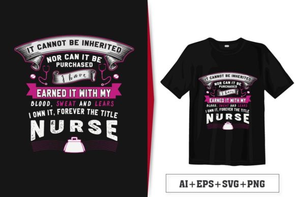 Nurse T-Shirt Design Vector for Graphics