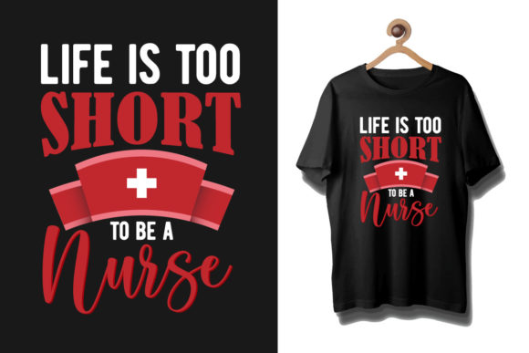 Nurse Typography Tshirt Design Template