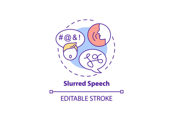 Slurred Speech Concept Icon